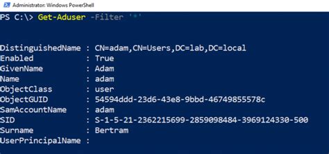 Windows powershell module for active directory